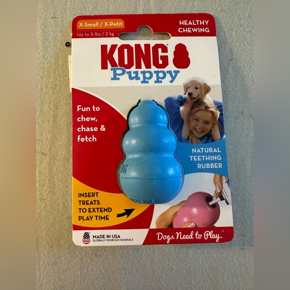 KONG Puppy Blue Chew Toy